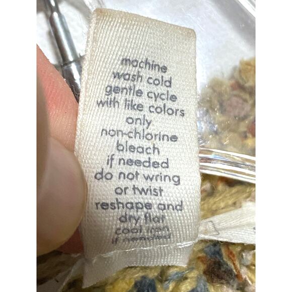 Full Tilt Chunky Multicolor Knit Pullover Acrylic Sweater S Boho Fuzzy Cozy Y2K - Picture 5 of 5